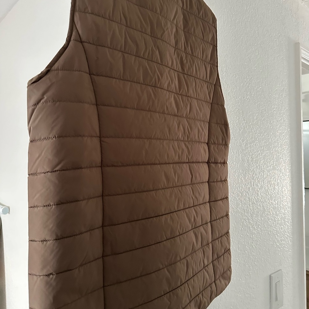 Brown Quilted Vest